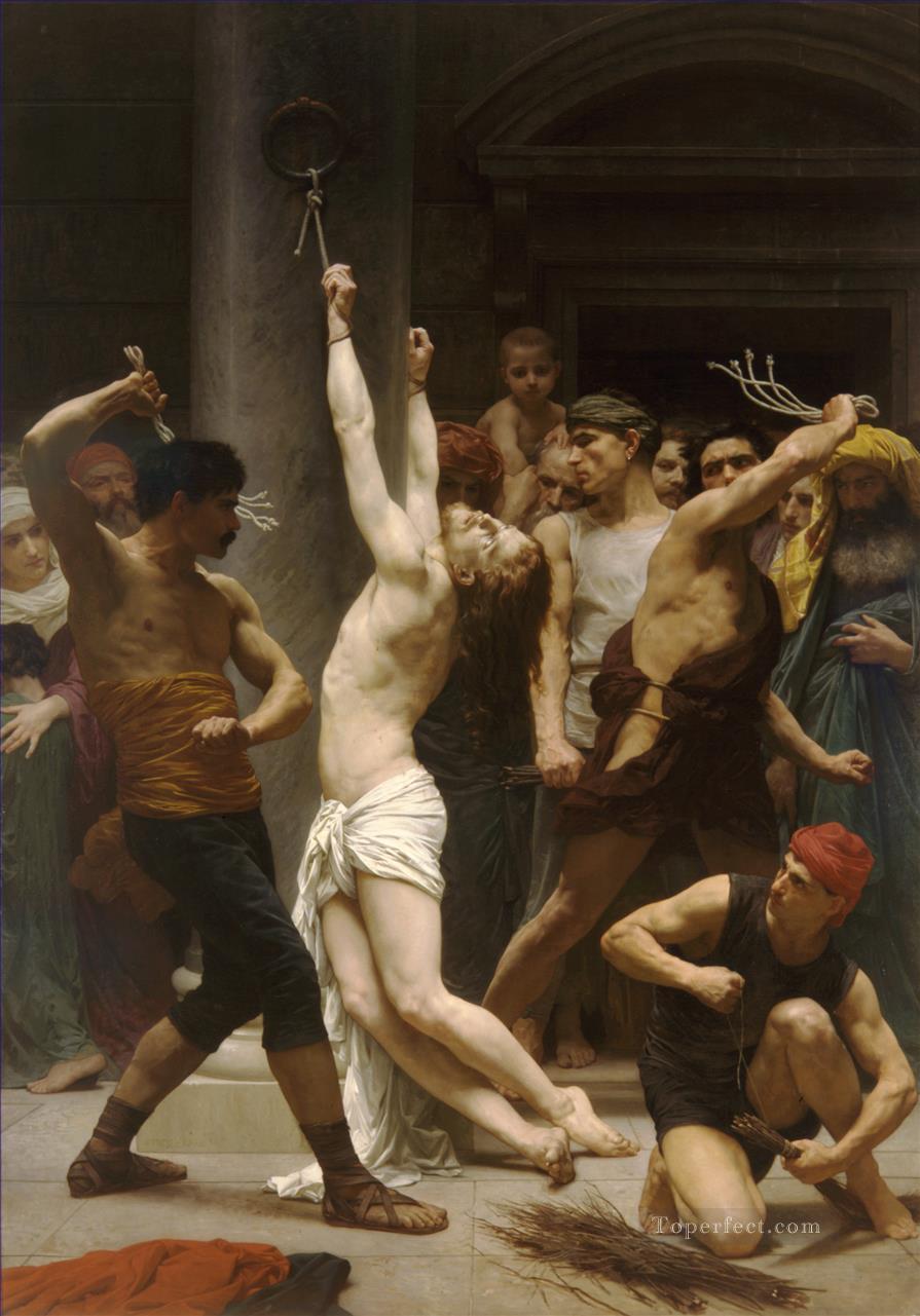 die Geißelung Christi menschlichen Körper William Adolphe Bouguereau Ölgemälde